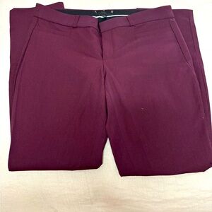 Elegant Burgundy Women's Pants